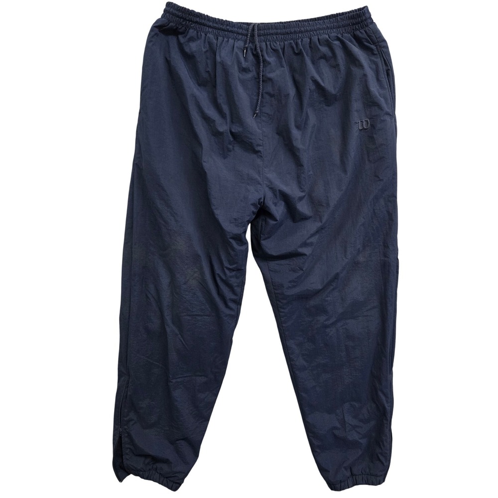 Vintage Wilson Advantage‎ XL Mens Athletic Track Pants Navy Blue Lined